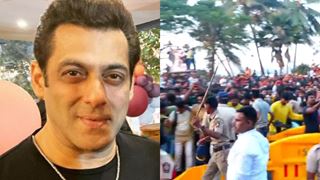 Salman Khan fans go berserk outside his residence, police lathi charges to control fans