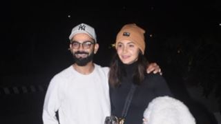 Anushka & Virat opt for a cozy & casual airport look as they jet off from the bay to ring in New Year