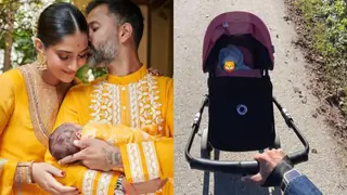 Sonam Kapoor says 'Leo son of a Leo' as Anand Ahuja takes Vayu on a stroll Thumbnail