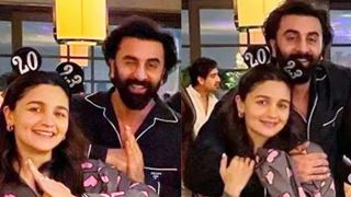 Ranbir Kapoor & Alia Bhatt's goofy and cute expression from new year party will steal your heart - Insise Pics
