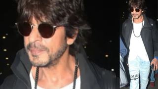  Shah Rukh Khan keeps up his swag in a dapper airport look; returns back to the bay post Dubai promotions