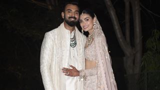 Athiya Shetty rocked the old-rose colour while KL Rahul looked dapper in ivory for their big day: More pics