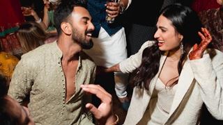 KL Rahul & Athiya Shetty dance their heart out in these unseen sangeet pics
