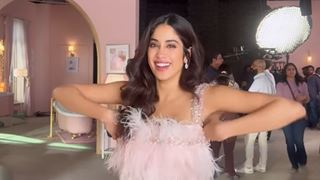 Janhvi Kapoor wins over social media with her chicken dance in a cute feather dress - Watch