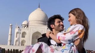 Kartik Aaryan & Kriti Sanon's romantic Valentine's Day gesture at Taj Mahal has got us in awe thumbnail