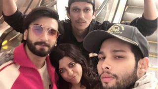 Gully Boy clocks 4: Zoya Akhtar shares a BTS pic with Siddhant, Ranveer and Vijay; says missing Safeena