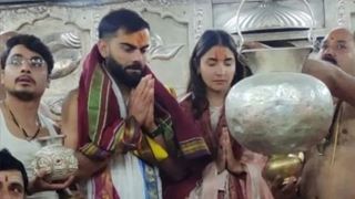 Virat Kohli and Anushka Sharma offer prayers at Mahakaleshwar temple in Ujjain; pictures get viral