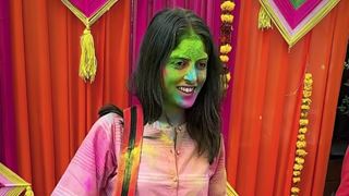 Navya Naveli Nanda celebrates Holi with '60 people from 30 countries': Video