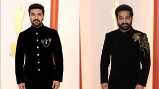 Oscars 2023: Ram Charan and Jr. NTR deck up in classy black traditional ensemble 