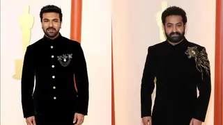 Oscars 2023: Ram Charan and Jr. NTR deck up in classy black traditional ensemble  Thumbnail