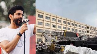 Farhan Akhtar performance halted at a college fest as stage collapses: Pic