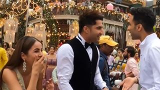 Raghav Juyal & Shehnaaz Gill goof around with Jassie Gill in the BTS video of 'Billi Billi' song