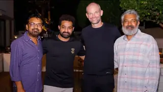 NTR Jr. hosts a special dinner for James Farrell; SS Rajamouli, & Sukumar arrive Thumbnail