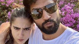Sara Ali Khan & Vicky Kaushal share goofy pics as they tease fans about an interesting update
