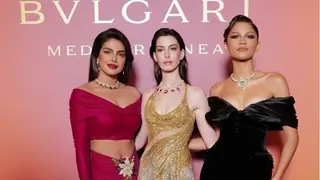 Priyanka Chopra reigns as global fashion Icon at Bvlgari; pose alongside Zendaya & Anne Hathway  Thumbnail