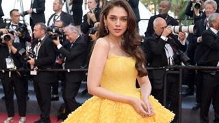 Cannes 2023:  Aditi Rao Hydari glows like a sunflower in stunning yellow gown at the red carpet
