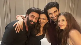 Naina & Bunny Reunion: Ranbir & Deepika twin in black with Aditya & Kalki at the YJHD get-together Thumbnail