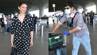 Aditi Rao Hydari and Siddharth's airport rendezvous leaves fans intrigued as they get spotted together