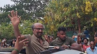 Rajinikanth's viral video: Fans go berserk as superstar greets them on Lal Salaam sets in Pondicherry