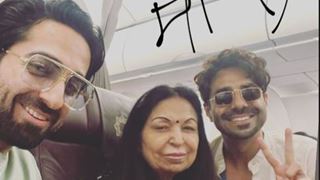 Ayushmann & Aparshakti along with mom embrace each other amidst grief in a heartwarming airport moment