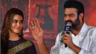 'Adipurush' final trailer launch: Kriti Sanon exuded grace in a black saree; Prabhas complimented in white   Thumbnail