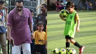 Taimur Ali Khan scores big with cute football moves accompanied by dad Saif; video goes viral - Watch!