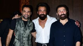 Deol brothers reunioin: Abhay,Sunny, and Bobby Deol pose for the paps looking all sharp