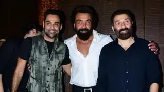 Deol brothers reunioin: Abhay,Sunny, and Bobby Deol pose for the paps looking all sharp Thumbnail