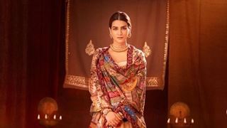 Kriti Sanon mesmerizes with artistic Shawl depicting tales from Ramayana at 'Adipurush' promotions - Pics