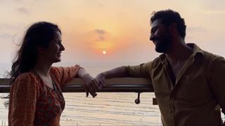 Vicky Kaushal and Katrina Kaif's mesmerizing sunset moment is couple goals