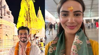 Arjun Bijlani and Nikki Sharma visited Kashi Vishwanath to seek blessings for their new show – Zee TV’s Pyaar 