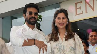 Ram Charan and Upasana discharged from hospital, address media with their little bundle of joy