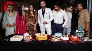 Actor Vivian Dsena’s Birthday celebration on the set of Ravie Dubey and Sargun Mehta’s  Udaariyaan Thumbnail