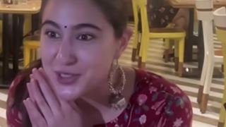 Sara Ali Khan shushes paparazzi with at a restaurant: Video