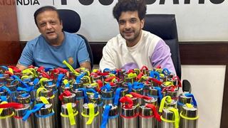 Empowering young minds with sustainability: Karan Kundrra distributes metal bottles instead of plastic