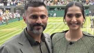 Sonam Kapoor & Anand Ahuja share their excitement with a happy selfie from Wimbledon 2023 Finals