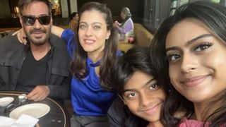 Ajay Devgn shares a picture with Kajol and kids from his family day out: Pic
