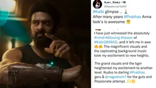 "It's a proud feeling", "Every Indian movie will have a chance" - Netizens react to Prabhas in 'Kalki 2898 AD' Thumbnail