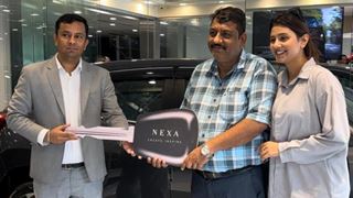 Anjali Arora proves to be a dotting daughter, gifts her father a brand new car