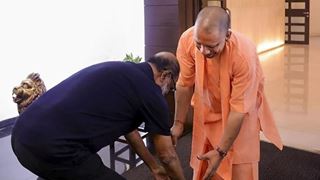 Rajinikanth on touching CM Yogi's feet: "Whether a sanyasi or a yogi, it is my habit to fall at their feet"