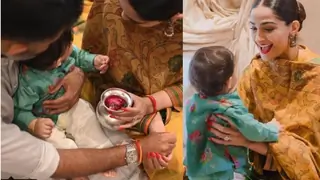 Vayu's First birthday with Sonam and Anand: From turquoise kurta to birthday balloons Thumbnail