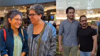 Aamir Khan's ex wives Reena Dutta and Kiran Rao reunites; poses with son Junaid at an event Thumbnail