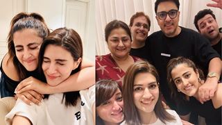 A look at Kriti Sanon's National award win celebration: Surrounded by love and loved ones - PICS