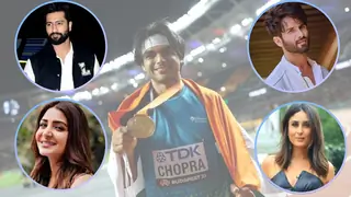 Vicky Kaushal, Kareena, Shahid Kapoor & others extends pride & cheers to Neeraj Chopra's gold win Thumbnail