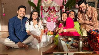 Sukhee actor Sandeep Kapoor reunites with his Bhagyalakshmi co-stars for Ganesh Utsav celebrations
