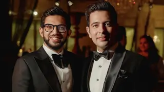Aaditya Thackeray asks if he & Raghav Chadha are looking 'cool' in an image from the RagNeeti wedding Thumbnail