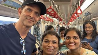 Hrithik Roshan ditches luxury wheels as he takes the Mumbai Metro