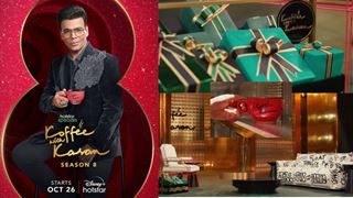 'Koffee With Karan S8': Karan Johar offers a peek at the revamped iconic couch, hamper & a lot more - WATCH