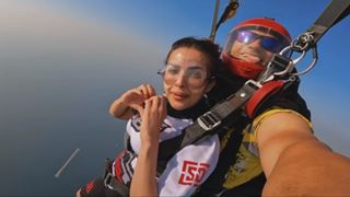 Malaika Arora celebrates 48th birthday with daring skydiving stunt: Video