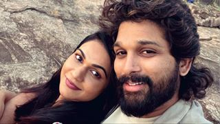Allu Arjun and Sneha Reddy's cheeky kiss picture takes social media by storm